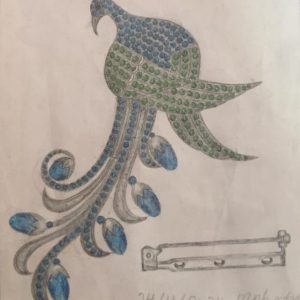 Peacock Brooch