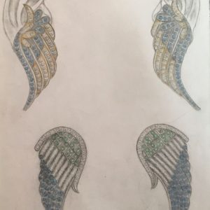 Peacock Feather Earings